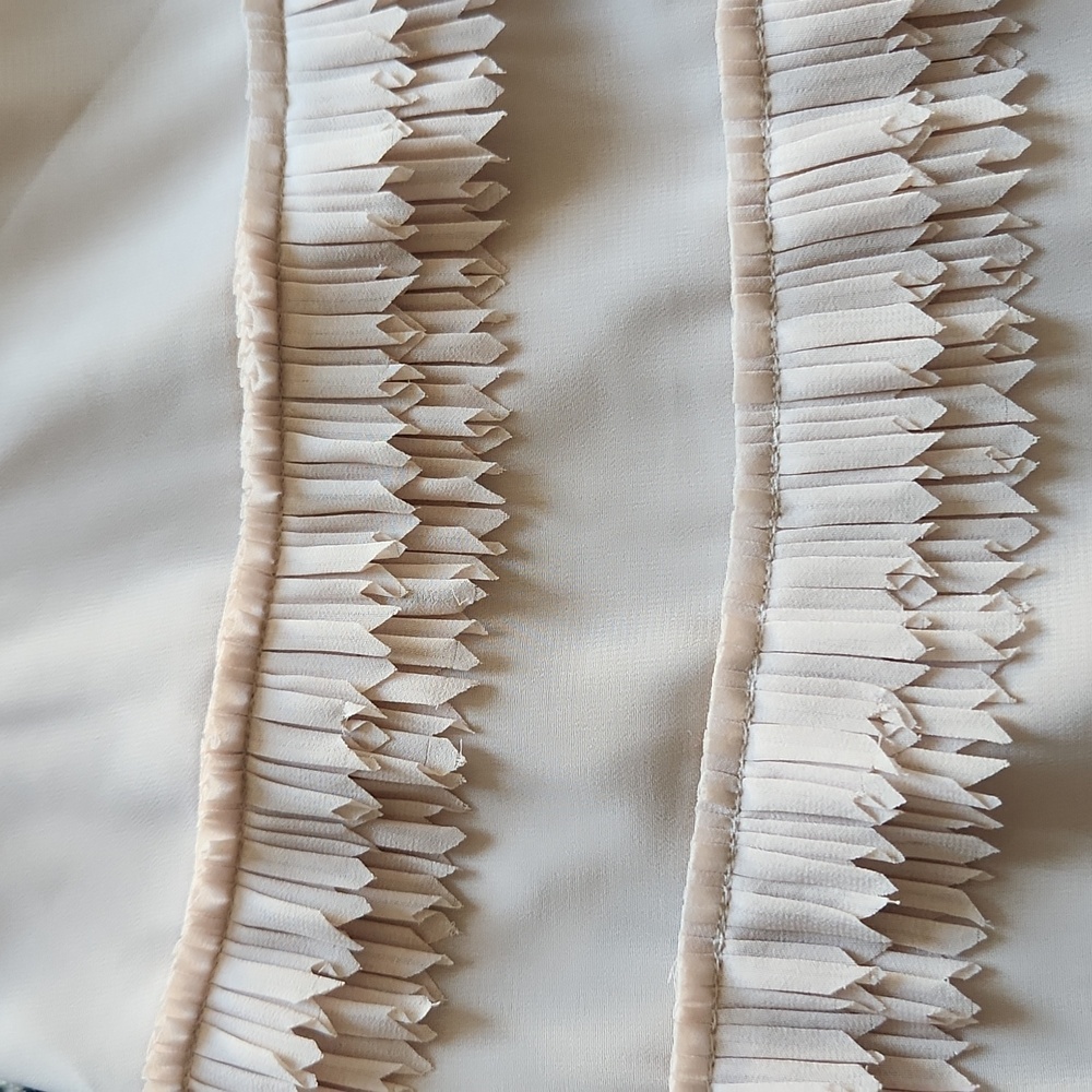 NWT ANN TAYLOR | $138 Tiered Fringed Mini Skirt - Picture 3 of 8